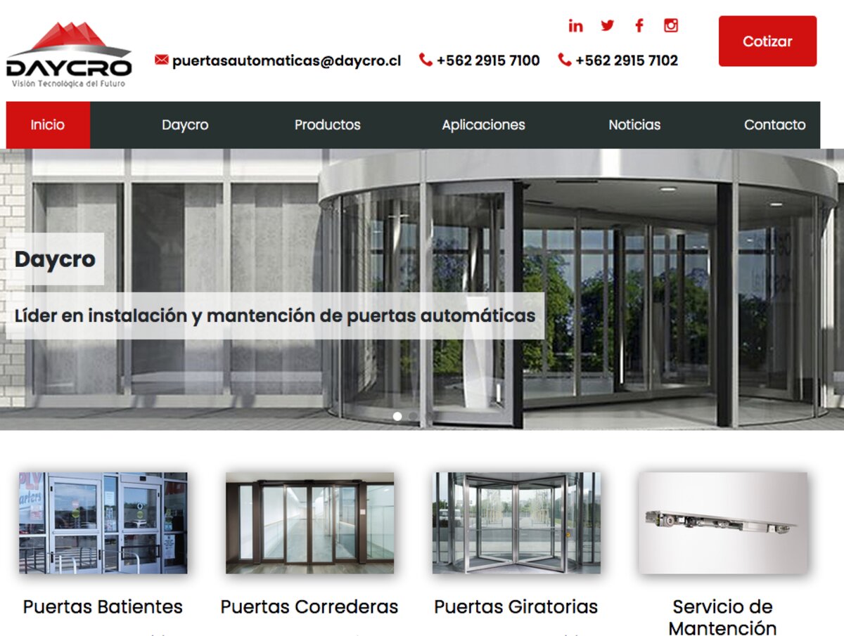 Puertas deslizantes en santiago