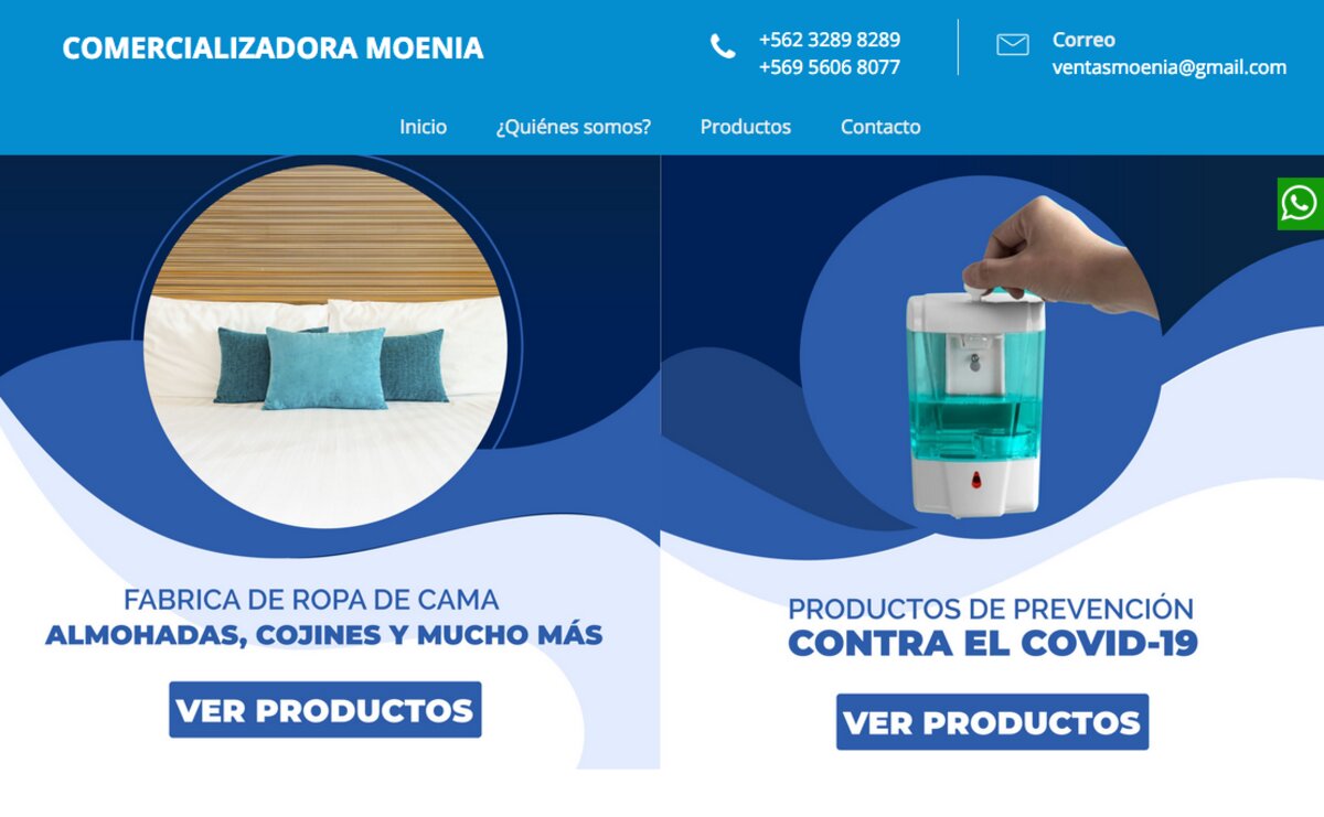 Venta de almohadas