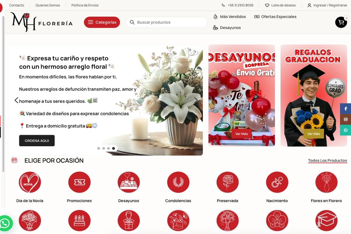 flores a domicilio Santiago