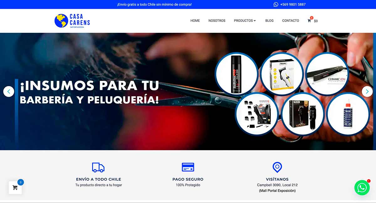 Importadora de Productos profesionales barberia